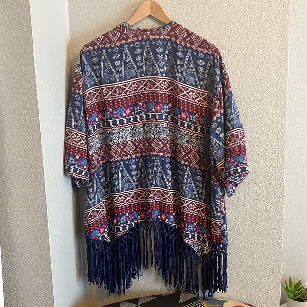 Oversized Patterned Cardigan - Picture 2 of 3
